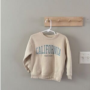 Zara 3/4y California crewneck